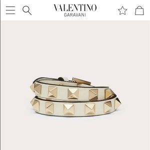 Valentino Double Wrap Rockstud Bracelet